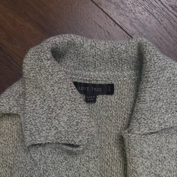 Women's Neutral Long Sweater Vest - Picture 7 of 8